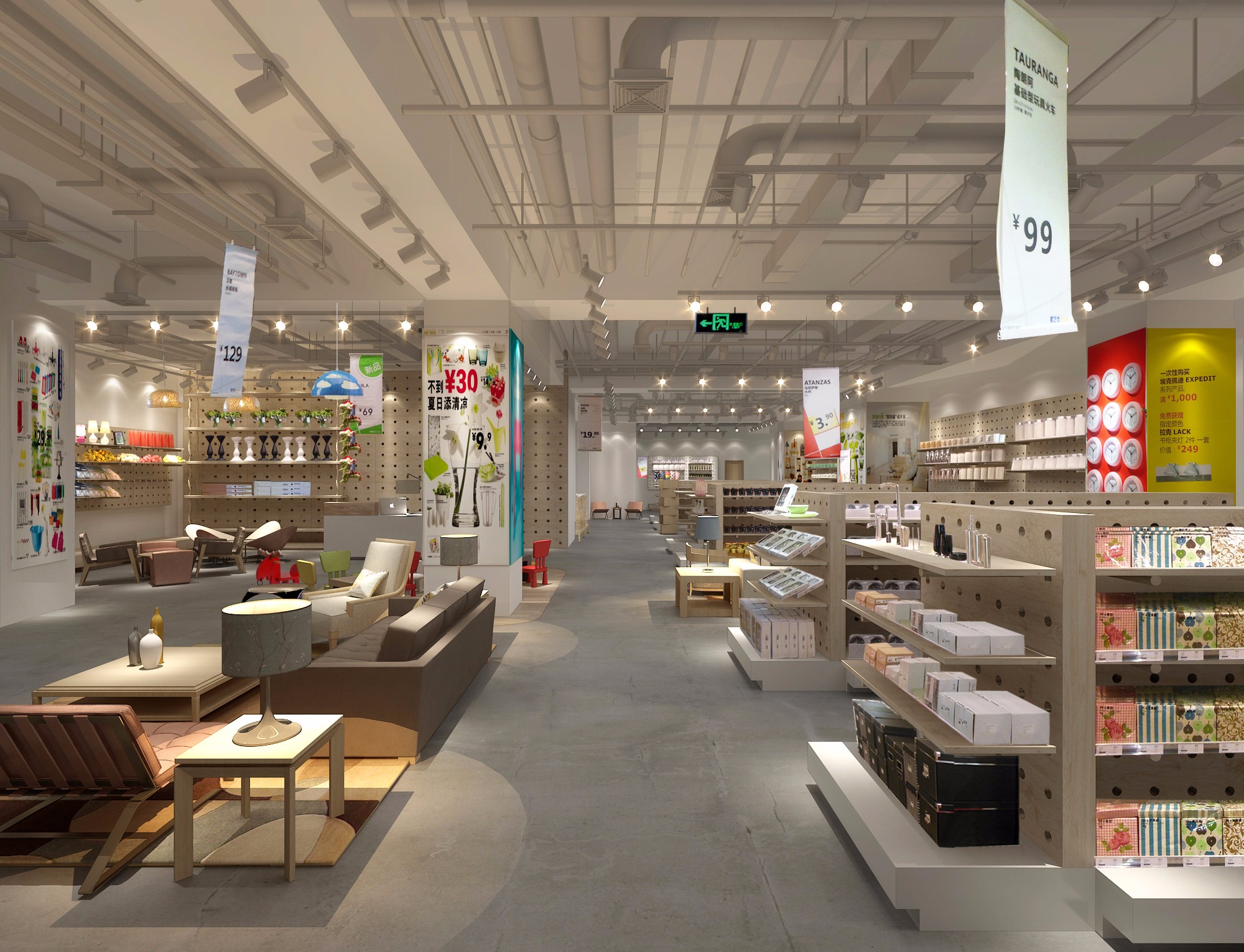 饰品店装修效果图 欧式装修店铺设计实景图片 120平米